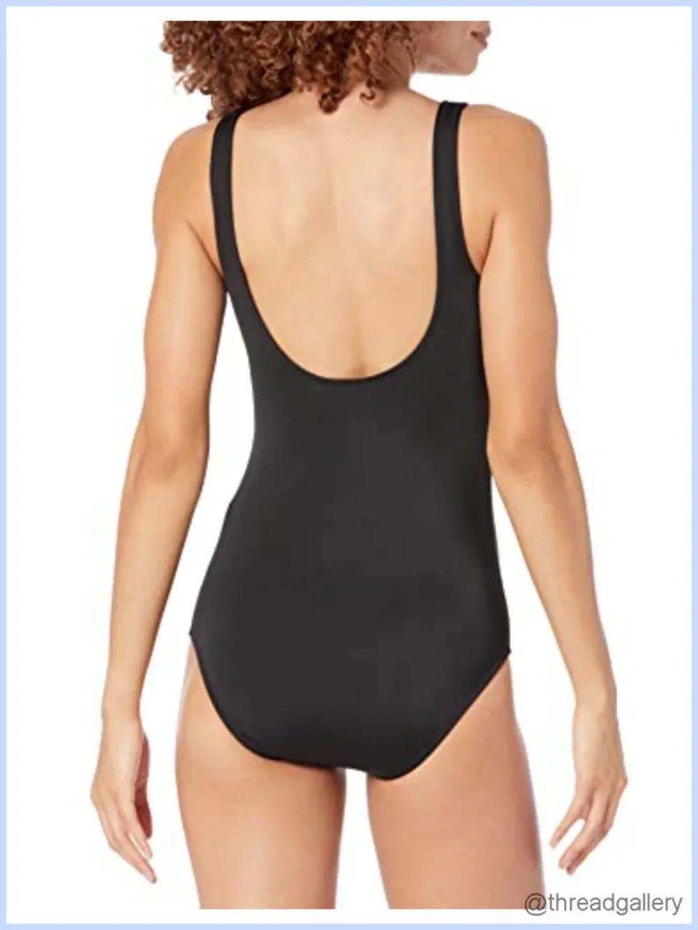 Women's One Piece Scoop Neck Coverage Swimsuit